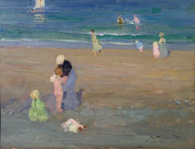 The Beach, Trouville by Emmanuel Phillips Fox
